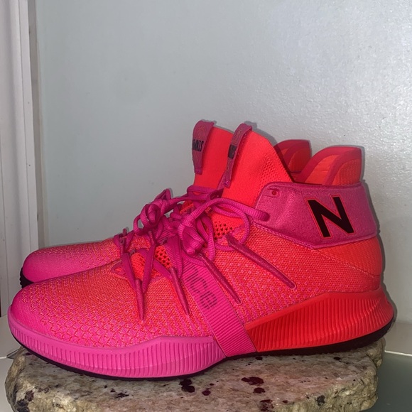 New Balance OMNIS HEAT WAVE Kawhi Leonard PE Red Pink LA Clippers Sneakers-11 - Picture 8 of 16